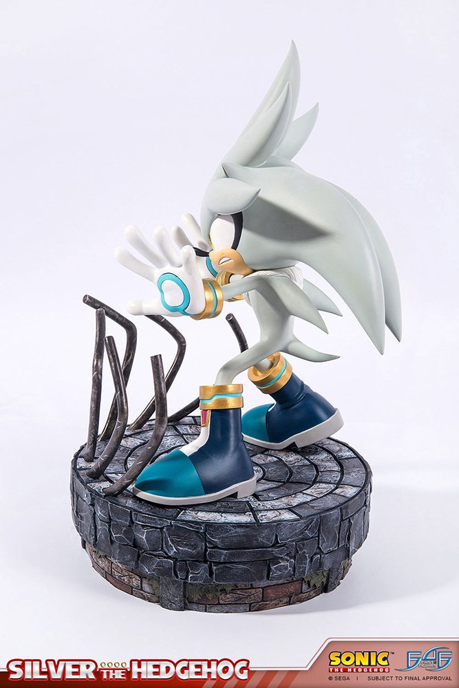 Amazon | 最初4 Figures SonicシルバーThe Hedgehog Polystone